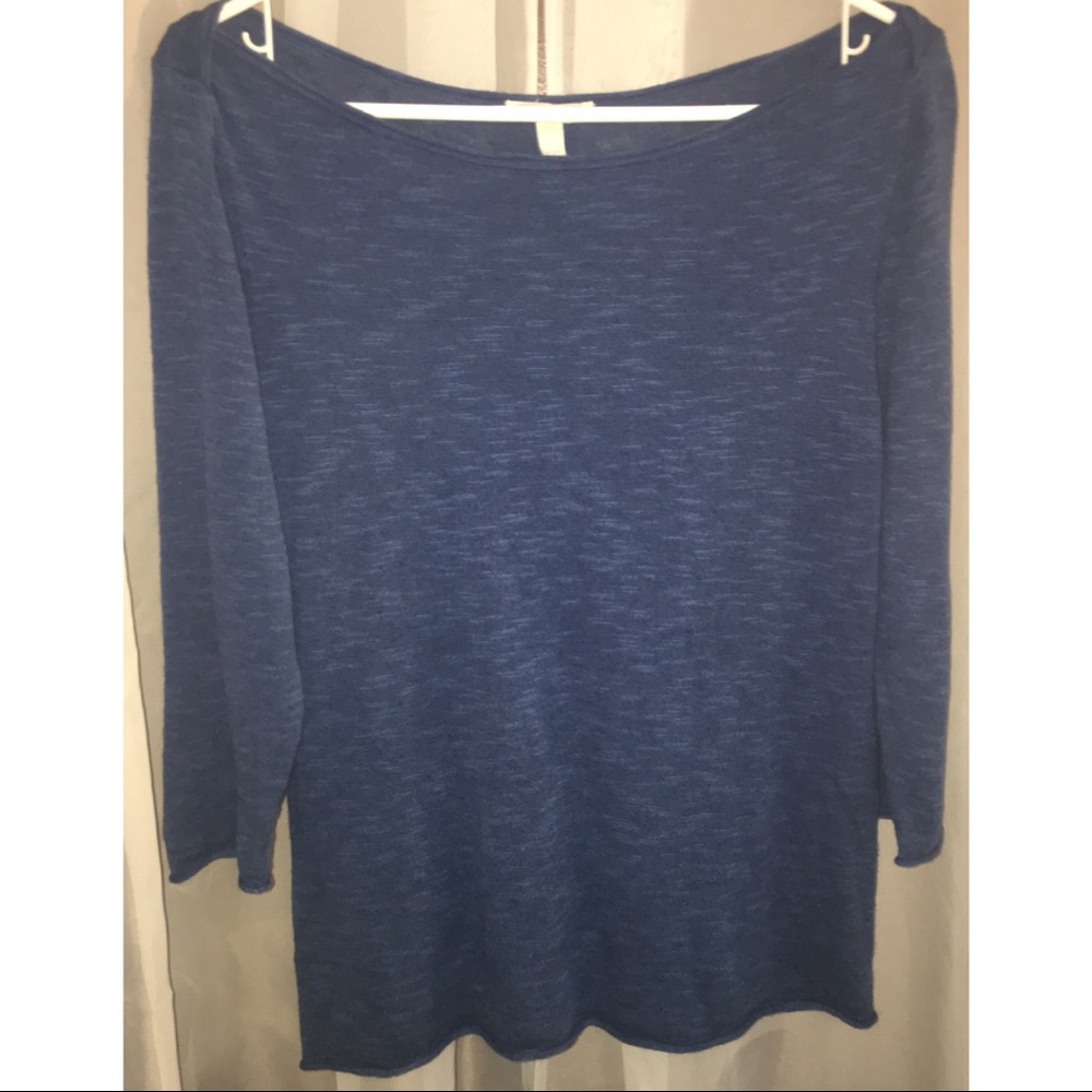 Navy blue Eileen Fisher cotton&linen top